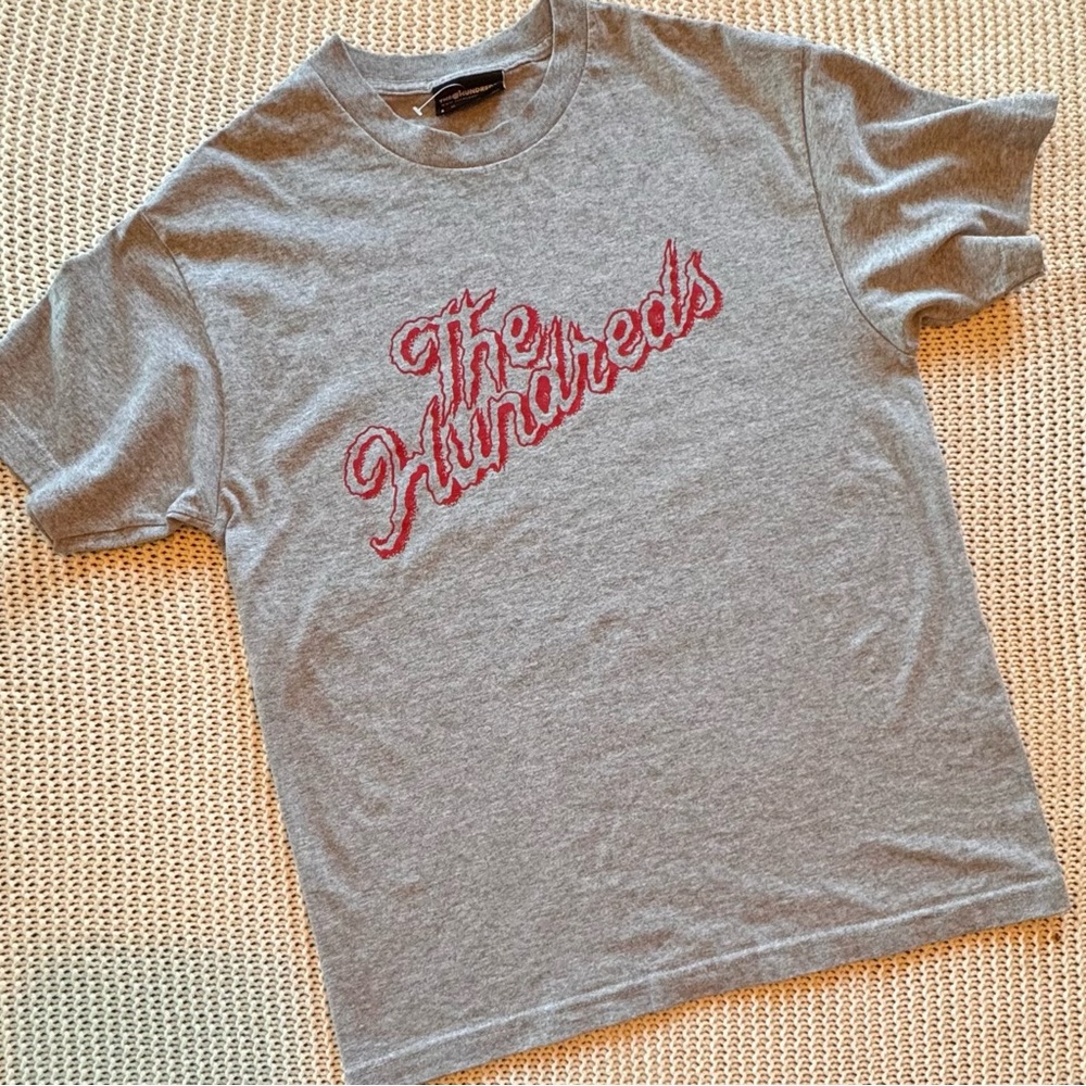 The Hundreds Script Logo Graphic Tee Heather Grey Streetwear T-Shirt